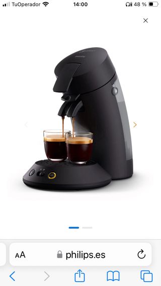 Cafetera senseo philips