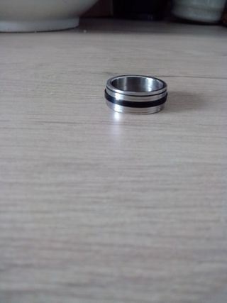 Anillo acero hombre