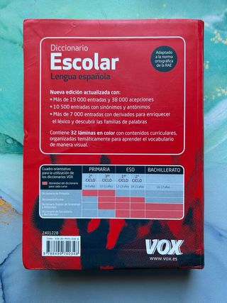 Diccionario lengua española VOX