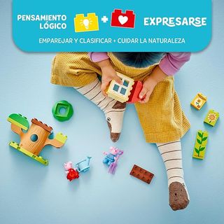 00 Lego 10431 Peppa Pig Casita y jardin de Juguete