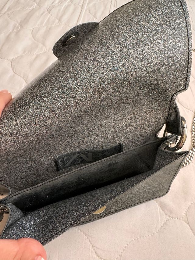 Bolso de fiesta plateado