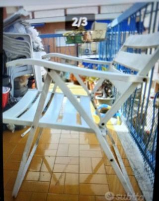 Sedia esterno metallo e plastica