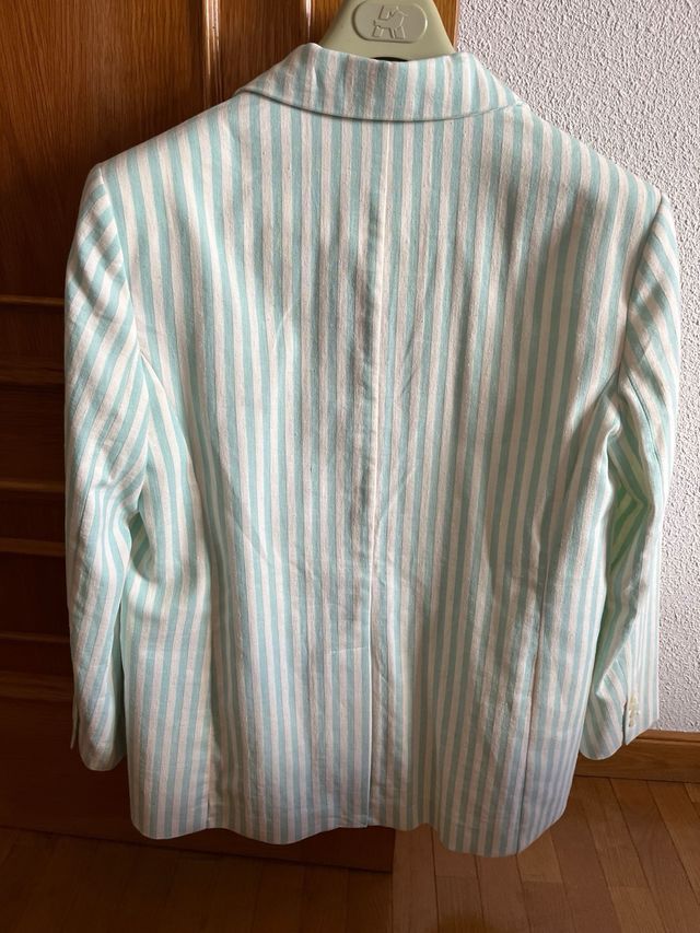 Americana traje rayas