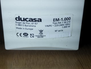Calefactor de bajo consumo