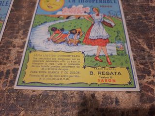 Carteles lejía antiguos