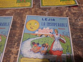 Carteles lejía antiguos