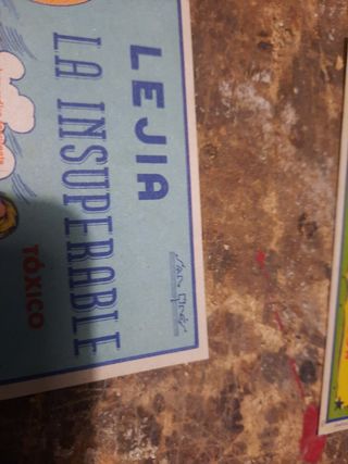 Carteles lejía antiguos
