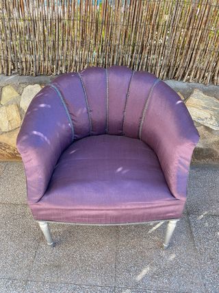 Sillon antiguo retapizado