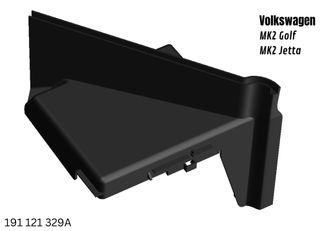 191 121 329A - VW MK2 Intercooler Tapa Batería
