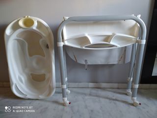 Bañera y cambiador bebé