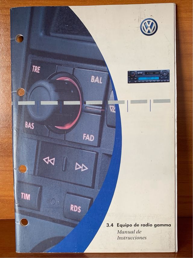 Equipo Radio Gamma VW Golf 4 + Cargador CD