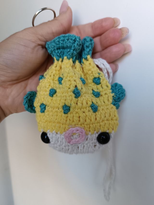 Llavero pez globo bolsito