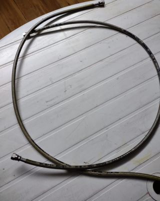 Cavi tubi treccia freni anteriori cafe racer moto