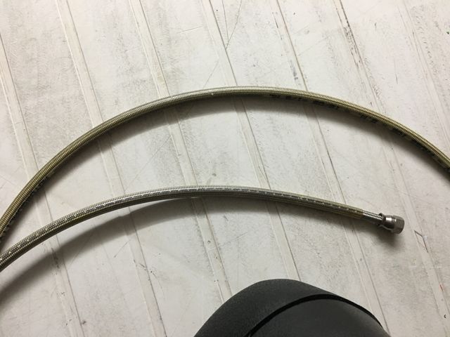 Cavi tubi treccia freni anteriori cafe racer moto