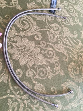 Cavi tubi treccia freni anteriori cafe racer moto