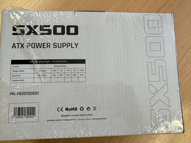 Fuente de Alimentación Hiditec SX 500 BULK/ 500W