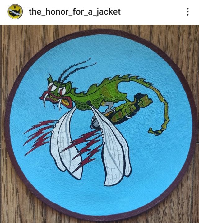 Parche de cuero pintado a mano réplica ww2