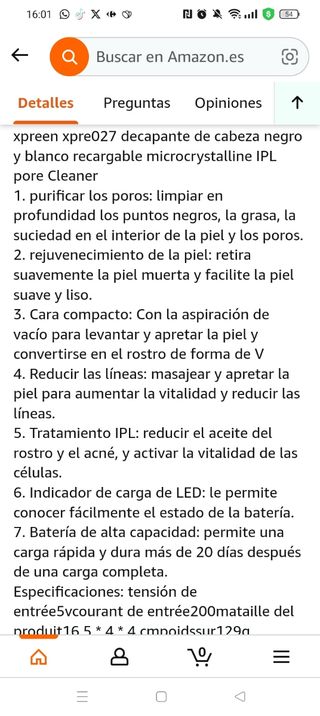 Maquina para limpieza y rejuvenecer