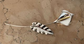 Fiore calla argentato Nuovo regalo mamma