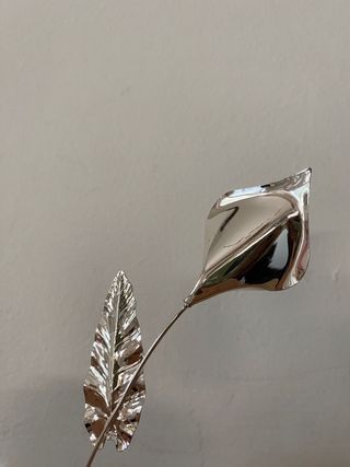 Fiore calla argentato Nuovo regalo mamma