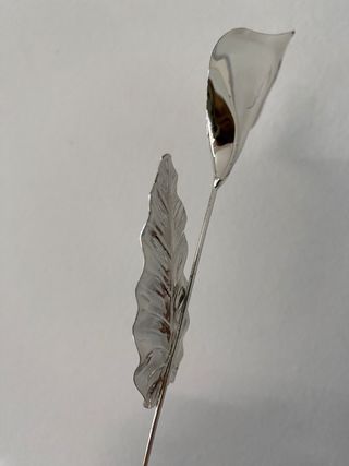 Fiore calla argentato Nuovo regalo mamma