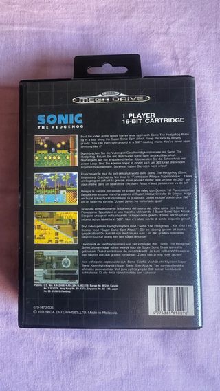 SONIC THE HEDGEHOG MEGA DRIVE DE SEGA