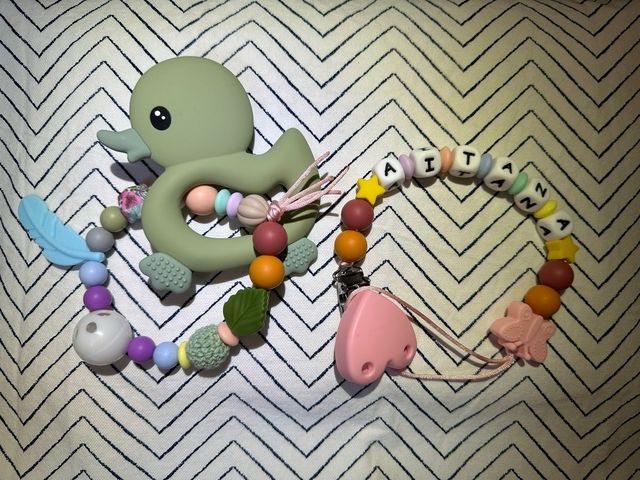 ~Chupetero personalizado~sonajero/mordedor~Llavero