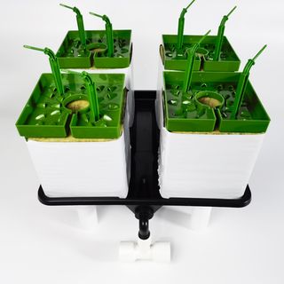 Plataforma recogida riego cultivo indoor