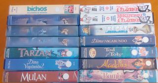 CINTAS VHS DISNEY Y MORTADELO Y FILEMÓN