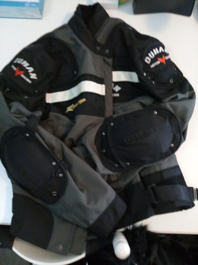 Cazadora moto hombre con refuerzos xxl