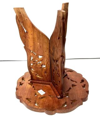 antigua mesita baja madera maciza