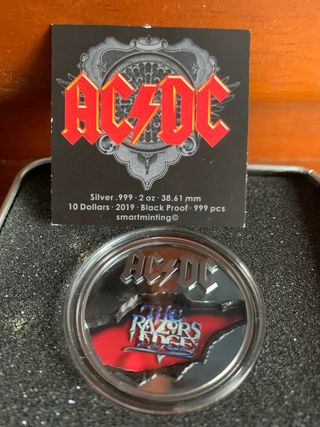 Moneda 2 onzas AC/DC 