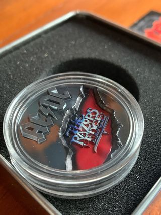 Moneda 2 onzas AC/DC 