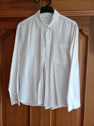 Camisa blanca básica de zara