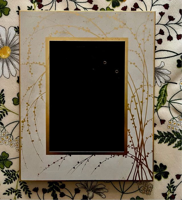 Porta foto vintage in metallo