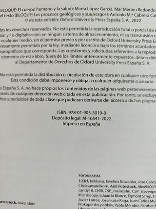 Libro bióloga y geología 3ESO OXFORD