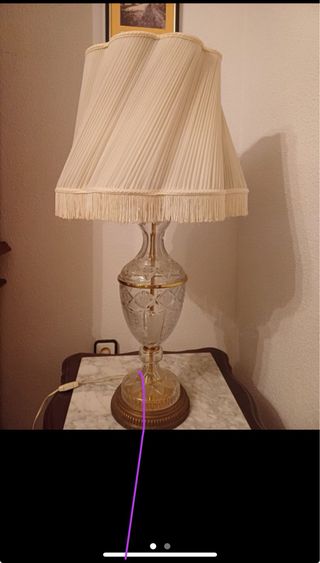 Lampara auxiliar de bronce