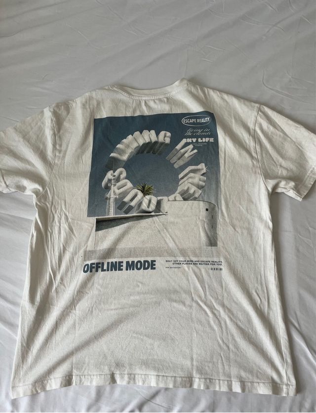 Camiseta blanca Pull and Bear