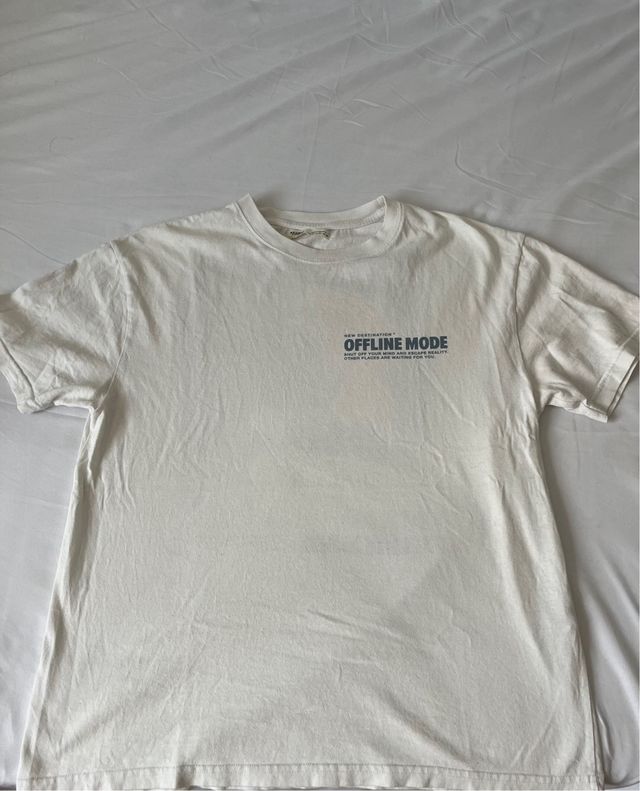 Camiseta blanca Pull and Bear