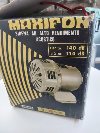 Sirena auto Electra 12 V. nuova
