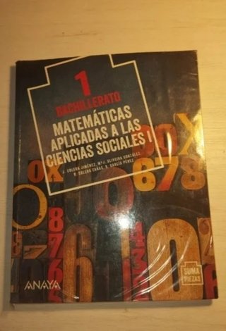 Libro matemáticas ciencias sociales 1° bach