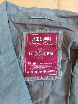 CHAQUETA HOMBRE VINTAGE DENIM VERDE 