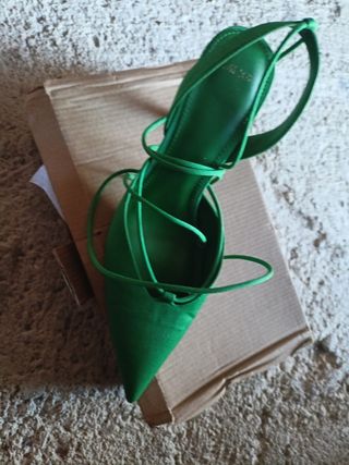 Zapatos tacón de mango