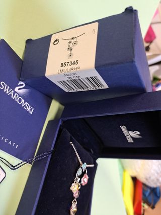 Collar swarovski flores