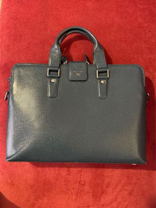 Bolsa porta ordenador portatil de piel Da Milano