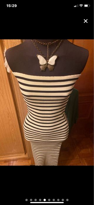 Vestido marinero pegado y muy elastico XL