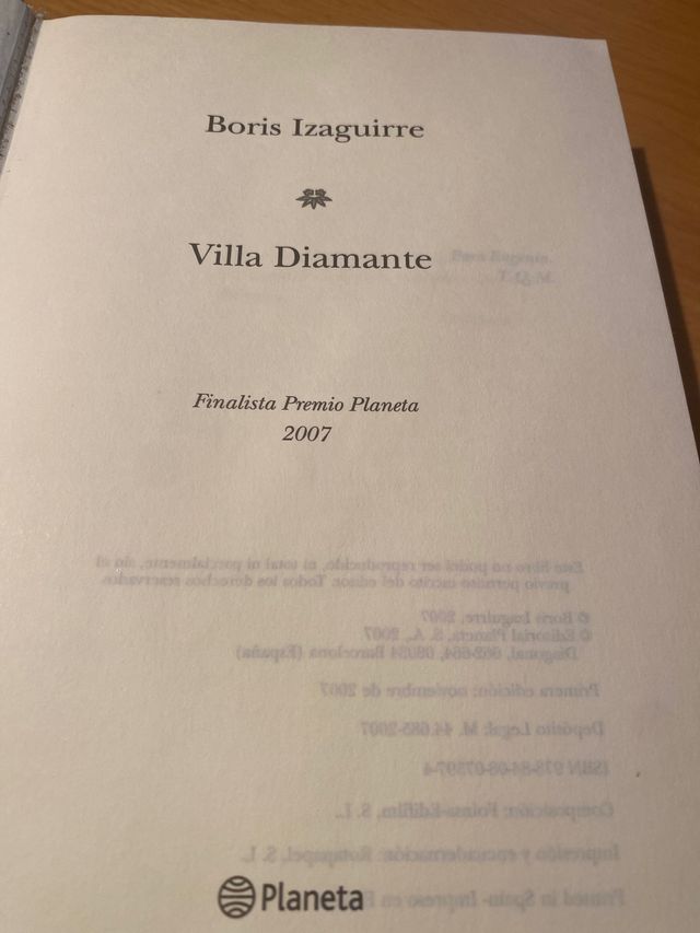 Novela “Villa Diamante”