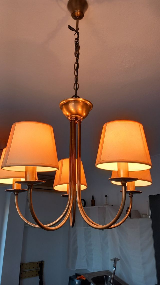 Lampara comedor 5 brazos