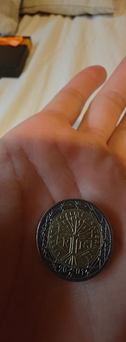 MONEDA 2€ FRANCIA 2001 ERROR ACUÑACIÓN