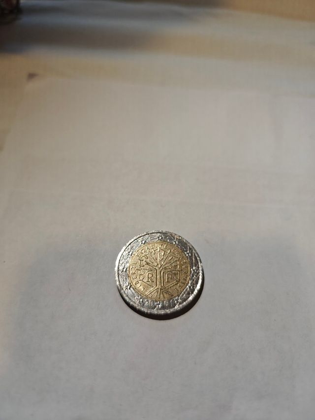 MONEDA 2€ FRANCIA 2001 ERROR ACUÑACIÓN